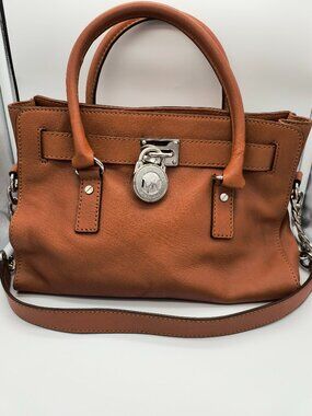 Michael Kors Cognac Leather Satchel – Purse